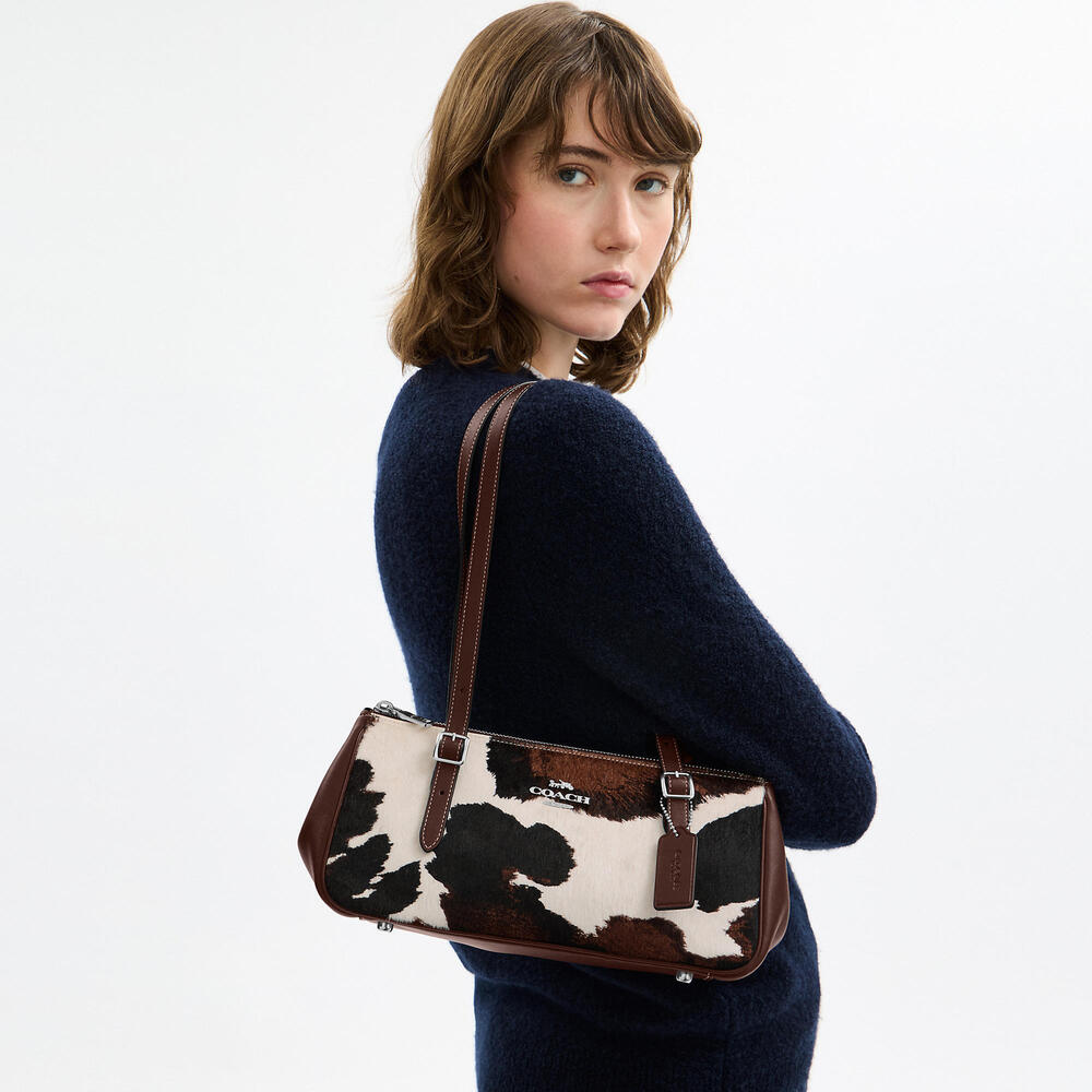 Coach Outlet Asher Shoulder Bag With Cow Print